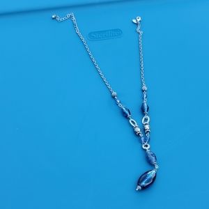 Blue and silver necklace